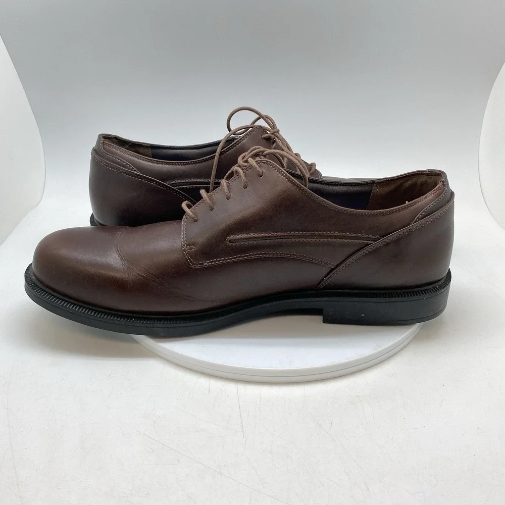 Dunham Burlington Waterproof Oxford Casual Dress Shoes Mens 15 B Brown MCT410SB